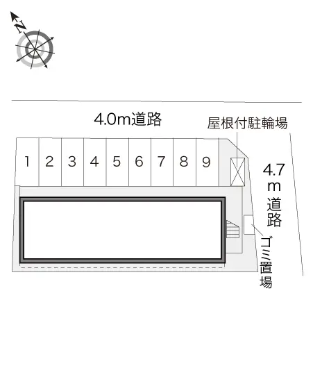 ★手数料０円★小田原市中町２丁目　月極駐車場（LP）